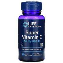 Life Extension, Витамин E, Super Vitamin E 268 mg, 90 капсул