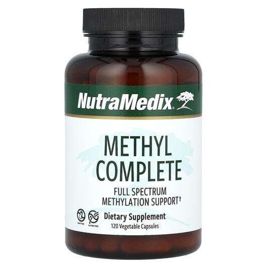 Основне фото товара NutraMedix, Methyl Complete, Метилкобаламін B12, 120 капсул