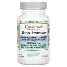 Quantum Health, Мелатонин, Melatonin Sleep + Immune, 30 капсул
