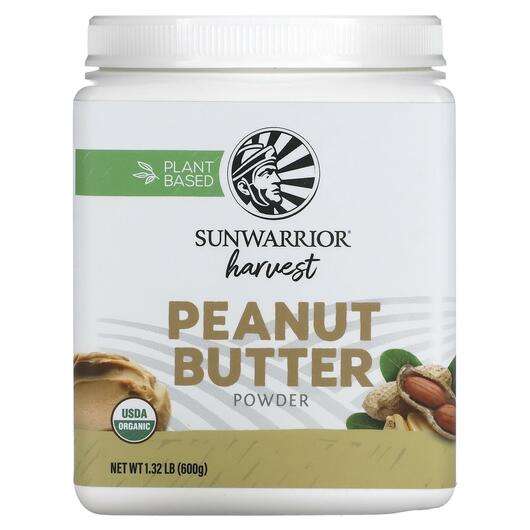 Основне фото товара Sunwarrior, Peanut Butter Powder, Пальмітоілетаноламід ПЕА, 600 г