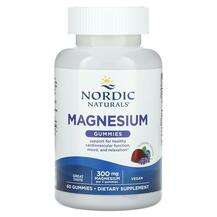 Nordic Naturals, Magnesium Gummies Blueberry Lavender 100 mg, ...