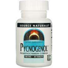 Source Naturals, Пикногенол 100 мг, Pycnogenol 100 mg 60, 60 т...