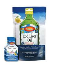 Carlson, Cod Liver Oil Packets Lemon, Олія з печінки тріски, 1...