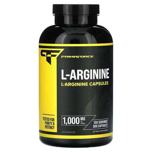 Основное фото товара Primaforce, L-Аргинин, L-Arginine 1000 mg, 300 капсул