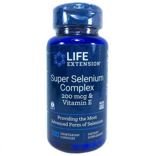 Super Selenium Complex, Селен та Вітамін Е 200 мкг, 100 капсул