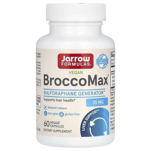 Основне фото товара Jarrow Formulas, BroccoMax, Екстракт Броколі БрокоМакс, 60 капсул