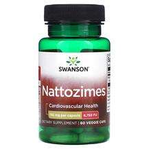Swanson, Наттокиназа, Nattozimes 195 mg 6750 FU, 60 капсул