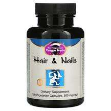 Dragon Herbs, Hair & Nails 500 mg, Шкіра нігті волосся, 10...