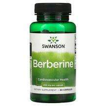 Swanson, Berberine 400 mg, Берберин 400 мг, 60 капсул