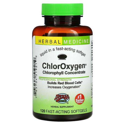 Основное фото товара Herbs Etc., Хлорофилл, ChlorOxygen Chlorophyll Concentrate, 12...