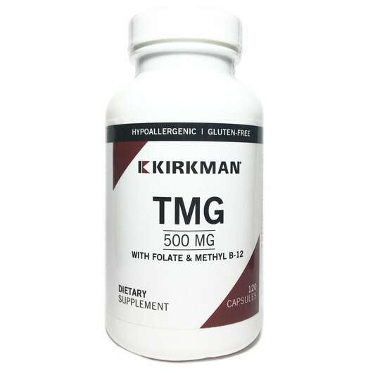 TMG 500 mg, ТМГ + Фолієва + B12, 120 капсул