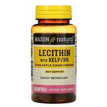 Mason, Лецитин с яблочным уксусом, Lecithin with Kelp/B6 Plus,...