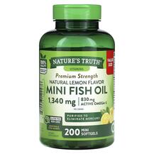Омега 3 Mini Fish Oil Premium Strength Natural Lemon