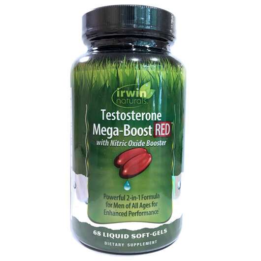 Testosterone Mega-Boost RED, Бустер Тестостерону, 68 капсул