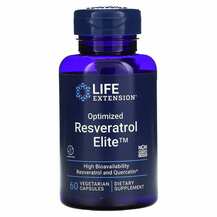 Life Extension, Ресвератрол, Optimized Resveratrol Elite, 60 к...