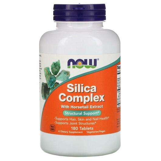 Основне фото товара Now, Silica Complex, Кремній Комплекс, 180 таблеток