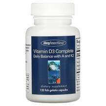 Allergy Research Group, Vitamin D3 Complete, Вітамін D3, 120 к...