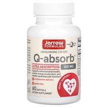 Jarrow Formulas, Q-absorb Co-Q10 100 mg, Co-Q10 100 мг, 60 капсул