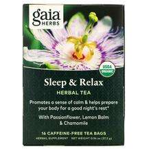 Gaia Herbs, Sleep & Relax Caffeine-Free 16 Tea Bags, 27.2 g