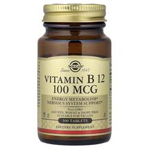 Solgar, Vitamin B12 100 mcg, Вітамін В12 100 мкг, 100 таблеток