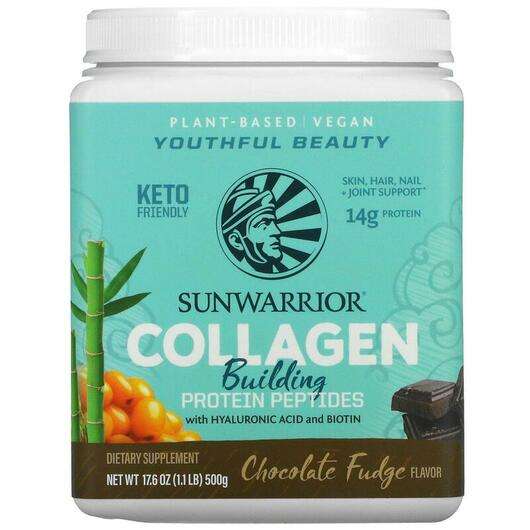 Collagen Building Protein Peptides Chocolate Fudge, Колагенові пептиди, 500 г