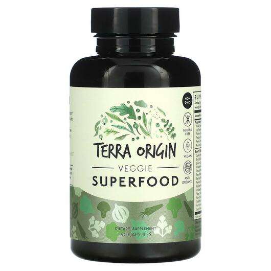 Основное фото товара Terra Origin, Суперфуд, Veggie Superfood, 90 капсул