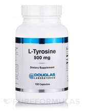 Douglas Laboratories, L-Тирозин, L-Tyrosine 500 mg, 100 капсул