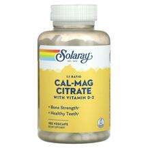 Solaray, Кальций Магний, 1:1 Ratio Cal-Mag Citrate with Vitami...