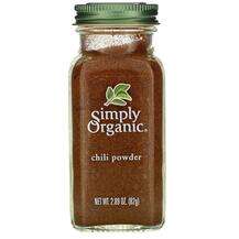 Simply Organic, Chili Powder, Спеції, 82 г