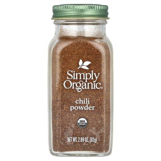 Основное фото товара Simply Organic, Специи, Chili Powder, 82 г