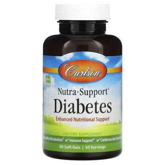 Основное фото товара Carlson, Комплексы для диабетиков, Nutra-Support Diabetes, 60 ...