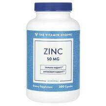 The Vitamin Shoppe, Zinc 50 mg, Цинк, 300 капсул