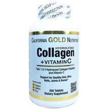 California Gold Nutrition, Collagen + Vitamin C, Колаген з віт...