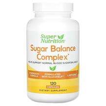 Super Nutrition, Заменитель сахара, Sugar Balance Complex, 120...