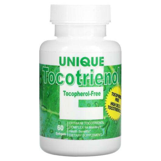Unique E Tocotrienol Tocopherol-Free, Токотрієноли, 60 капсул