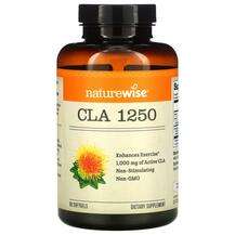 Naturewise, CLA 1250 1000 mg, Лінолева кислота, 90 капсул