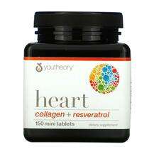 Youtheory, Heart Collagen + Resveratrol, Колаген з ресвератрол...