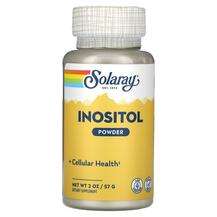 Solaray, Inositol Powder, Вітамін B8 Інозитол, 57 г