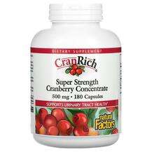 CranRich Cranberry, Журавлина 500 мг, 180 капсул