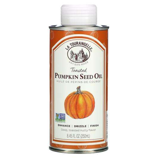 Основне фото товара La Tourangelle, Toasted Pumpkin Seed Oil, Гарбузова олія, 250 мл