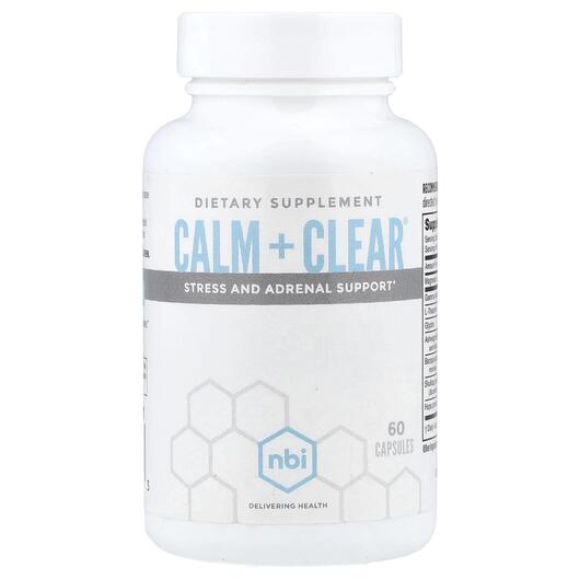 Основное фото товара Calm + Clear Stress and Adrenal Support, Поддержка стресса, 60 ка
