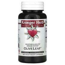 Kroeger Herb, Olive Leaf, Оливкове листя, 100 капсул