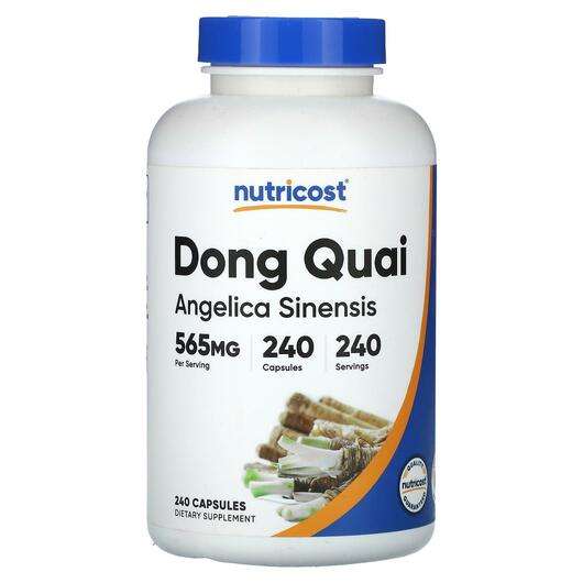 Основне фото товара Nutricost, Dong Quai 565 mg, Дягель, 240 капсул
