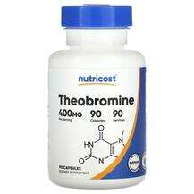 Nutricost, Витамин E Токоферолы, Theobromine 400 mg, 90 капсул
