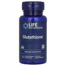 Life Extension, L-Глутатион, Glutathione, 60 капсул