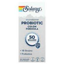Solaray, Пробиотики, Mycrobiome Probiotic Colon Formula 50 Bil...