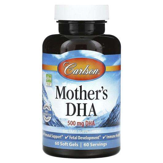 Основное фото товара Carlson, ДГК, Mother's DHA 500 mg, 60 капсул