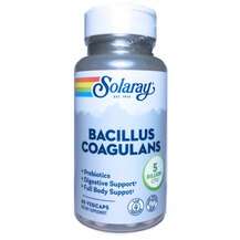 Solaray, Bacillus Coagulans 5 Billion, Пробиотики 5 мільярдів,...