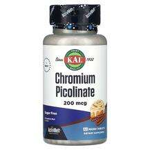 KAL, Хром, Chromium Picolinate Sugar Free Cinnamon Bun 200 mcg...