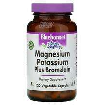 Bluebonnet, Magnesium Potassium Plus Bromelain, 120 Vcaps